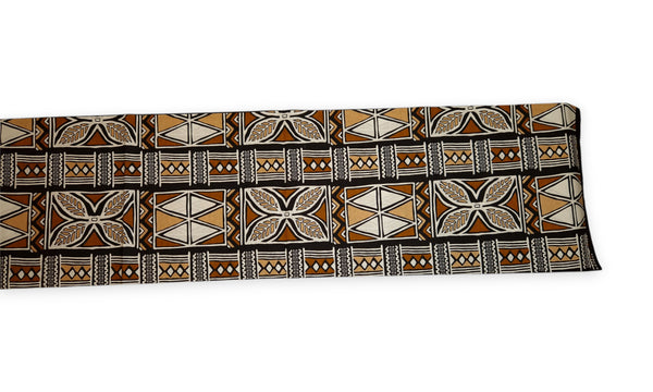 Afrikaanse print stof - Bruin en wit Bogolan Symbols - 100% katoen