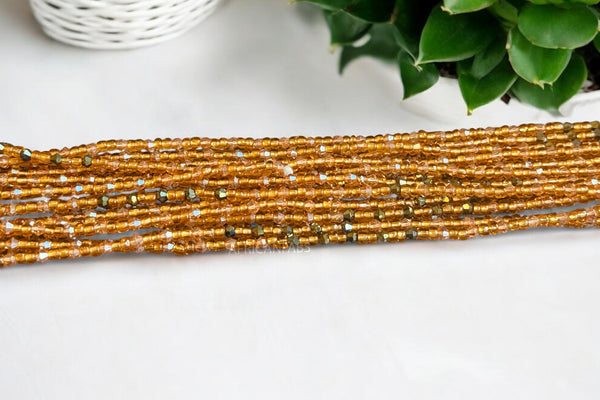 Waist Beads / Afrikaanse Heupketting - Ose - Goud (Traditioneel niet-elastisch koord)
