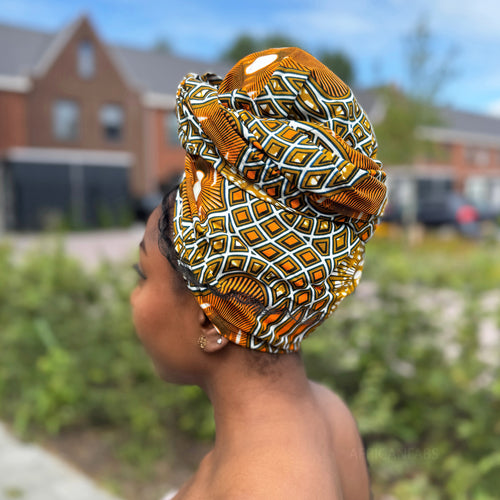 Afrikaanse Mosterdgeel hoofddoek - headwrap