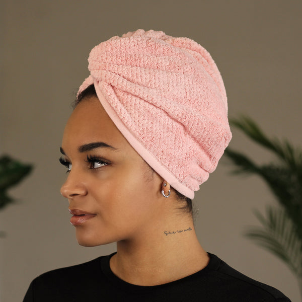Microfiber Hair Towel - Hoofdhanddoek voor je haar - Pale Roze