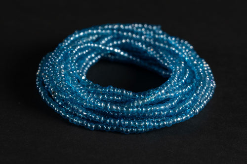 Waist Beads / Afrikaanse Heupketting - EDE - Blauw (elastisch)