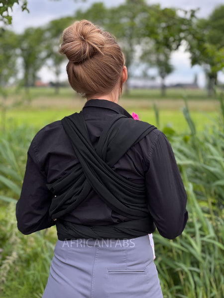 Afrikaanse Print Draagdoek / Draagzak / baby wrap / baby sling - Groen / geel