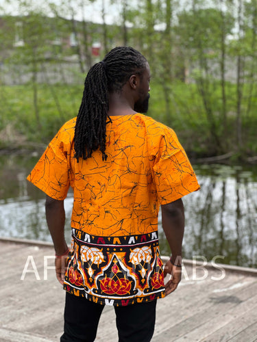 Okergeel Dashiki Shirt / Dashiki Jurk - Afrikaans shirt - Unisex