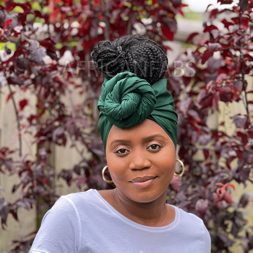 Groene hoofddoek / Groene headwrap