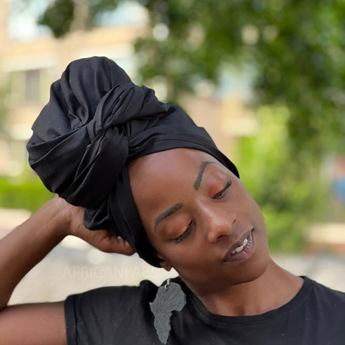 Zwarte hoofddoek / Zwarte headwrap