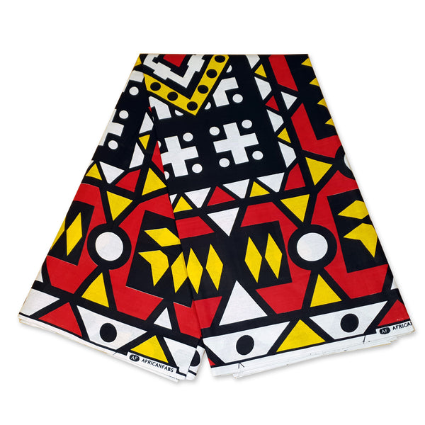 Afrikaanse Rode Samakaka hoofddoek - Angolese Samacaca Headwrap