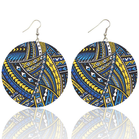Wooden earrings | Ancient Disk