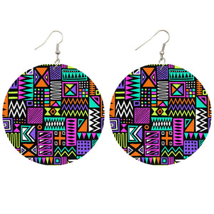 African earrings | Meerkleurig