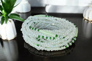 Waist Beads / Afrikaanse Heupketting - Enọfua - Groen (elastisch)