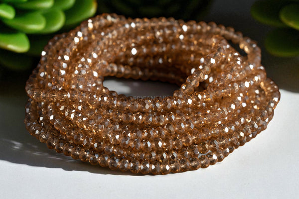 Waist Beads / Afrikaanse Heupketting - IVIE- Goud crystal (elastisch)