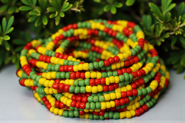Waist Beads / Afrikaanse Heupketting - IMUDIASE - Multicoloured (elastisch)