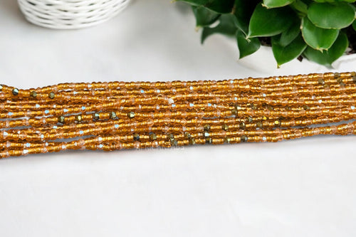 Waist Beads / Afrikaanse Heupketting - Ose - Goud (Traditioneel niet-elastisch koord)