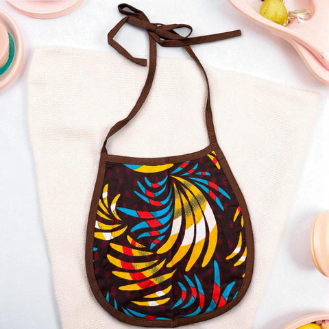 Afrikaanse print slabbetje - Multicolor Veren (Unisex)