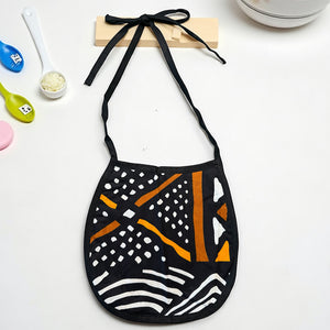Afrikaanse print slabbetje - Zwart Bogolan (Unisex)