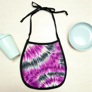 Afrikaanse print slabbetje - Paars Tie Dye (Unisex)