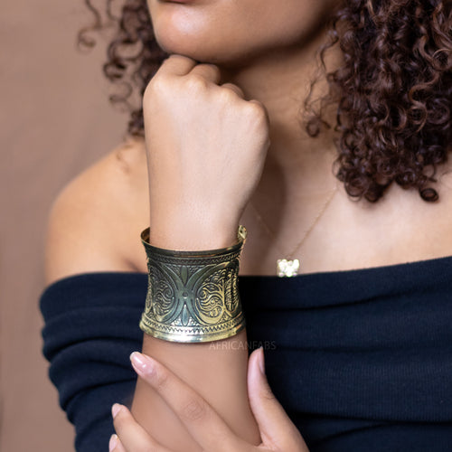 Afrikaanse stijl Bangle armband sieraad - Infinity - Goud