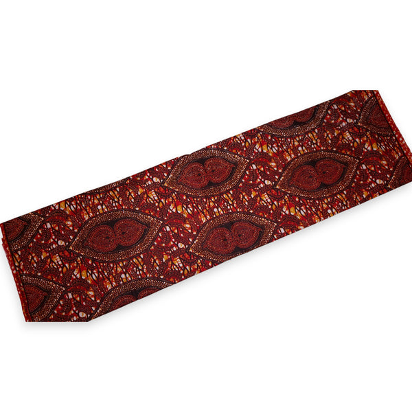 Afrikaanse print stof - Bruin Brons Hidden-Leaf-Relic - 100% katoen