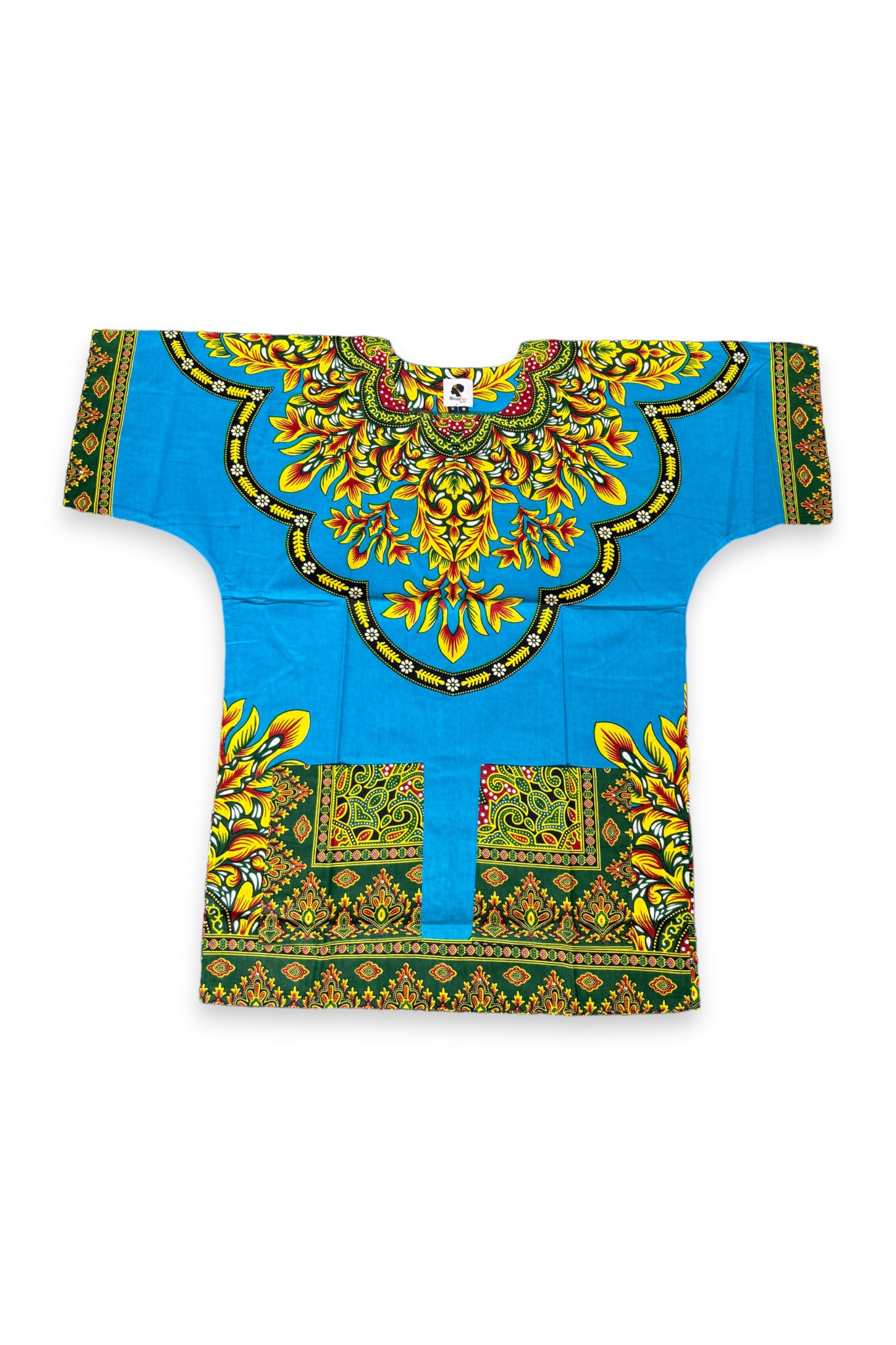 Blauwe Dashiki Shirt / Dashiki Jurk - Afrikaans shirt - Unisex
