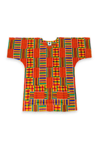 Multicolor Kente Dashiki Shirt / Dashiki Jurk - Afrikaans shirt - Unisex