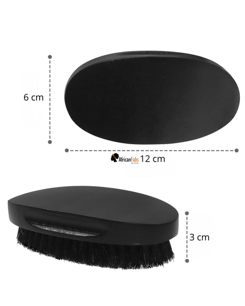 Wave Brush - Soft-Medium 360 Wave brush voor kapsel durag cap - Zwart - Unisex