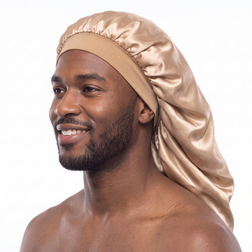 Satijnen Bonnet voor Dreadlocks / Braids / Rasta - Kaki Dreadsock / Satijnen Slaapmuts / Hair Bonnet