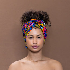 Afrikaanse Multicolor disks - headwrap