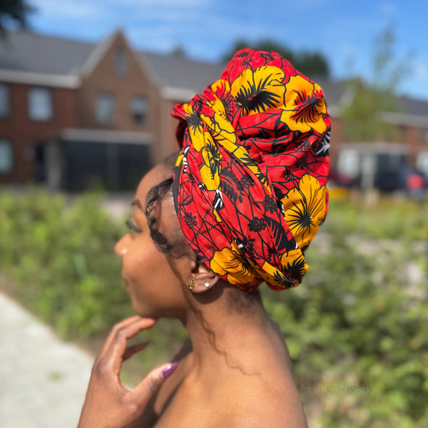 Afrikaanse Rot Flowers hoofddoek - headwrap