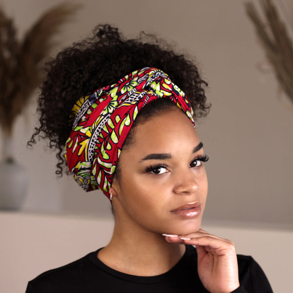 Afrikaanse Rode Decoration / hoofddoek - headwrap