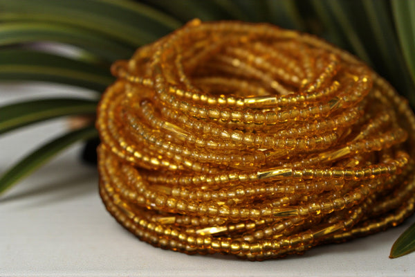 Waist Beads / Afrikaanse Heupketting - IDEMUDIA - Goud (elastisch)