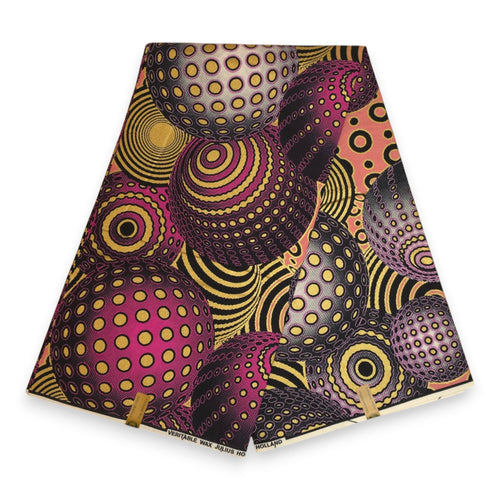 Haarband / Hoofdband voor Kinderen in Afrikaanse print - Roze Goud Cosmic Orb