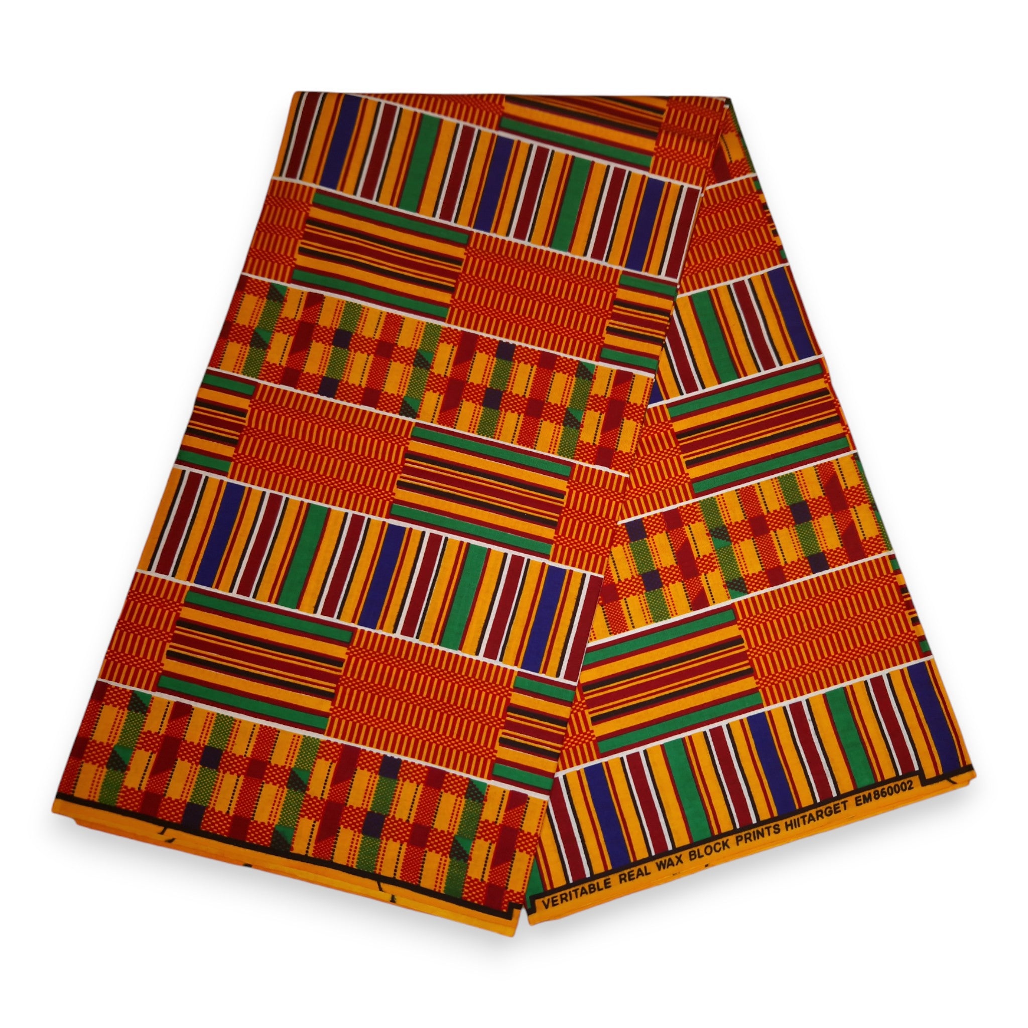 Afrikaanse Kente stof / kente print stof KT-3081 - 100% katoen