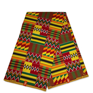 Afrikaanse stof Kente / Ghana print KT-3095