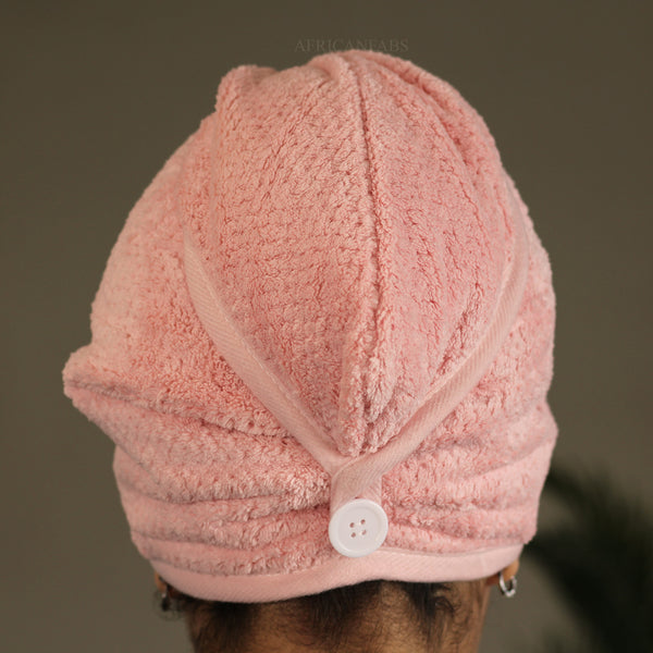 Microfiber Hair Towel - Hoofdhanddoek voor je haar - Pale Roze