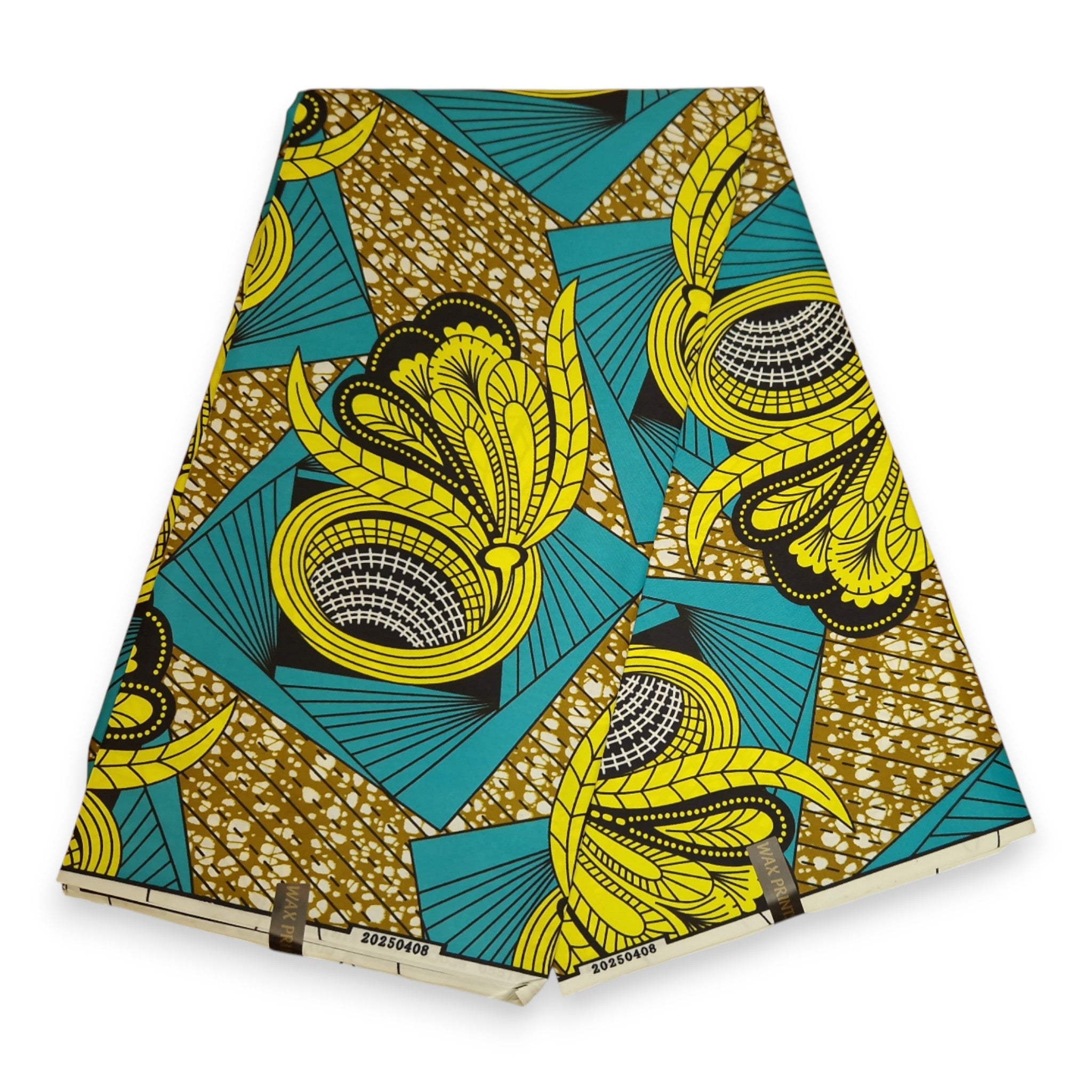 Afrikaanse stof - Geel PO-5068 - Polycotton