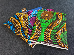 4 Fat quarters - Mix Quiltstoffen / Patchwork stoffen - Afrikaanse print stof