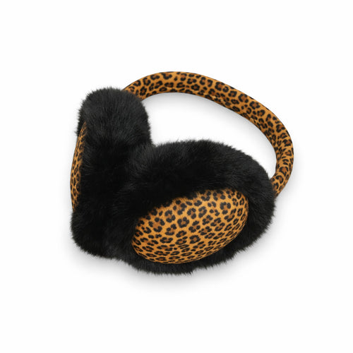 Afrikaanse Print Oorwarmers / Earmuffs - Inklapbaar Wintermodel - Leopard