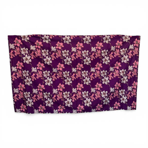 Sarong / pareo / pangi katoen - Strandkleding wikkelrok / omslagdoek / baby wrap - Paarse Flowers