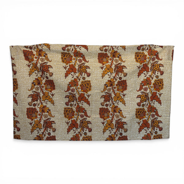 Sarong / pareo / pangi katoen - Strandkleding wikkelrok / omslagdoek / baby wrap - Beige / gele bloem