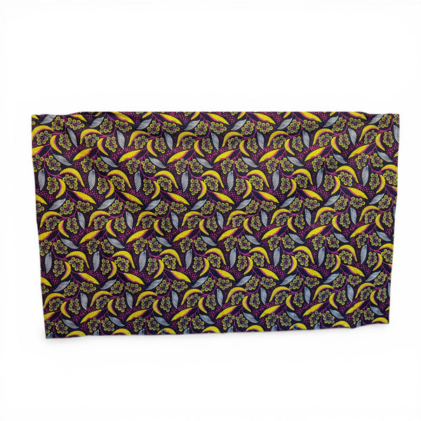 Sarong / pareo / pangi katoen - Strandkleding wikkelrok / omslagdoek / baby wrap - Geel / roze bladeren