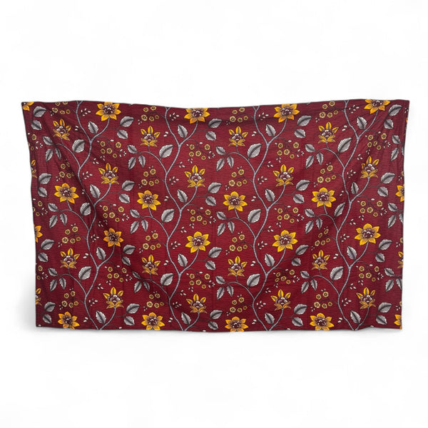 Sarong / pareo / pangi katoen - Strandkleding wikkelrok / omslagdoek / baby wrap - Rode Flower stems