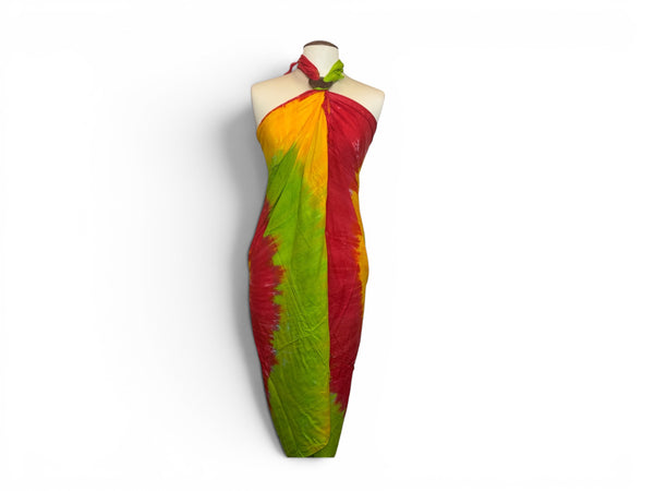 Sarong / pareo - Strandkleding wikkelrok - Tie dye Multicolor