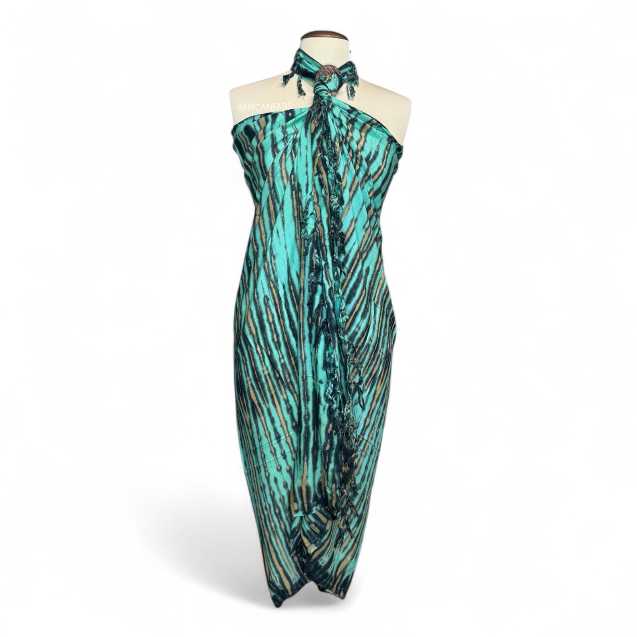 Sarong / pareo - Strandkleding wikkelrok - Groen