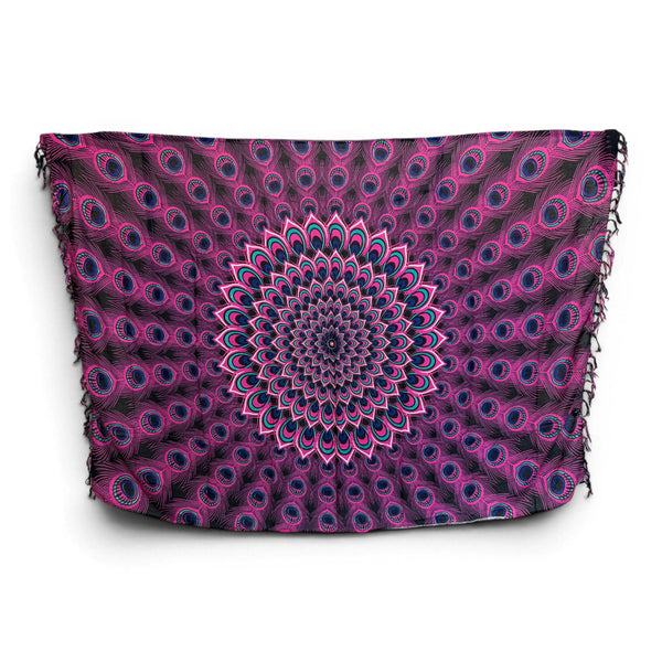Sarong / pareo - Strandkleding wikkelrok - Pauwroze