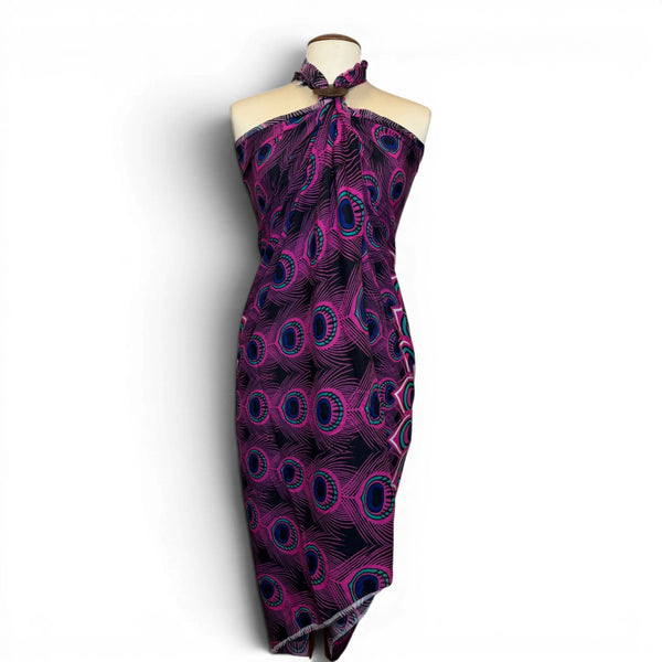 Sarong / pareo - Strandkleding wikkelrok - Pauwroze