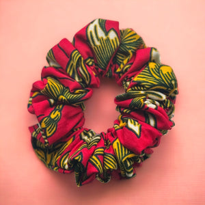 Scrunchie Afrikaanse print - Haaraccessoire - Rood