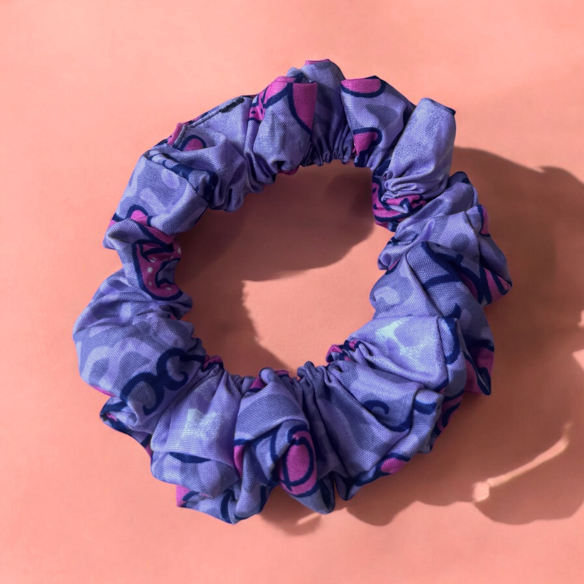 Scrunchie Afrikaanse print - Haaraccessoire - Roze / paars