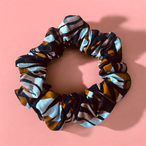 Scrunchie Afrikaanse print - Haaraccessoire - Bruin