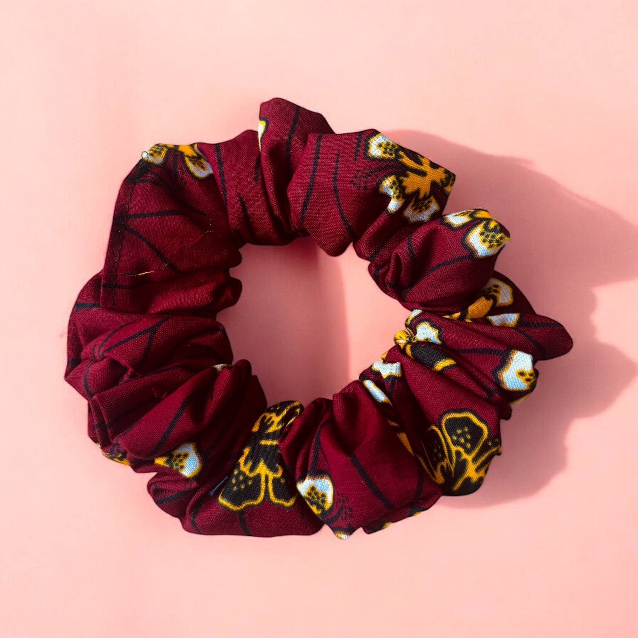 Scrunchie Afrikaanse print - Haaraccessoire - Rood mix