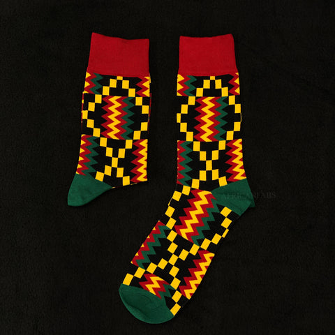 Afrikaanse sokken / Afro sokken / Kente sokken - Rood