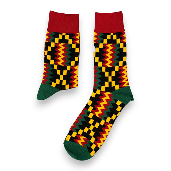 Afrikaanse sokken / Afro socks set OWURA  met tasje - Set van 4